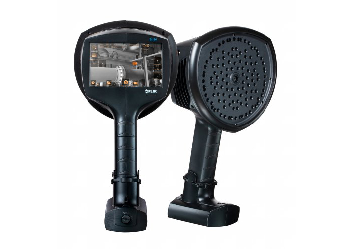foto noticia Teledyne FLIR presenta la cámara de imágenes acústicas Si124-LD Plus para la detección de fugas de aire comprimido con sensibilidad mejorada, filtrado automático y distanciamiento automático.
